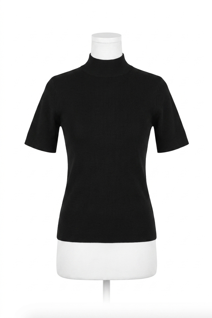 NEW MOLLY BRACKEN high neck sweater top in black